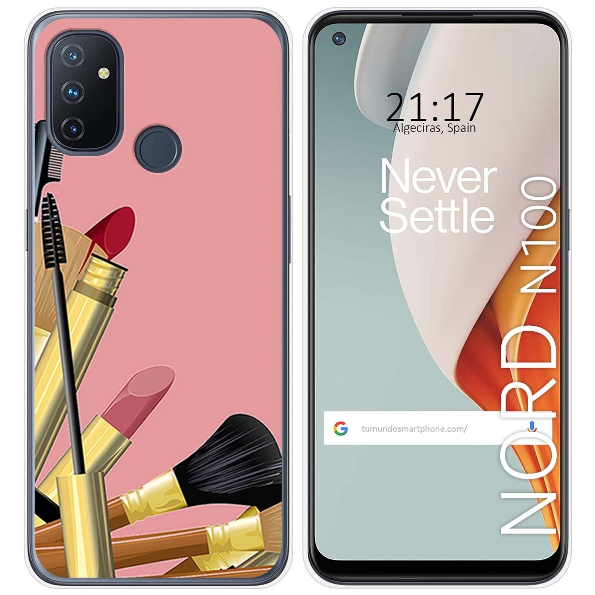 Funda Gel Tpu para Oneplus Nord N100 diseño Brochas Dibujos