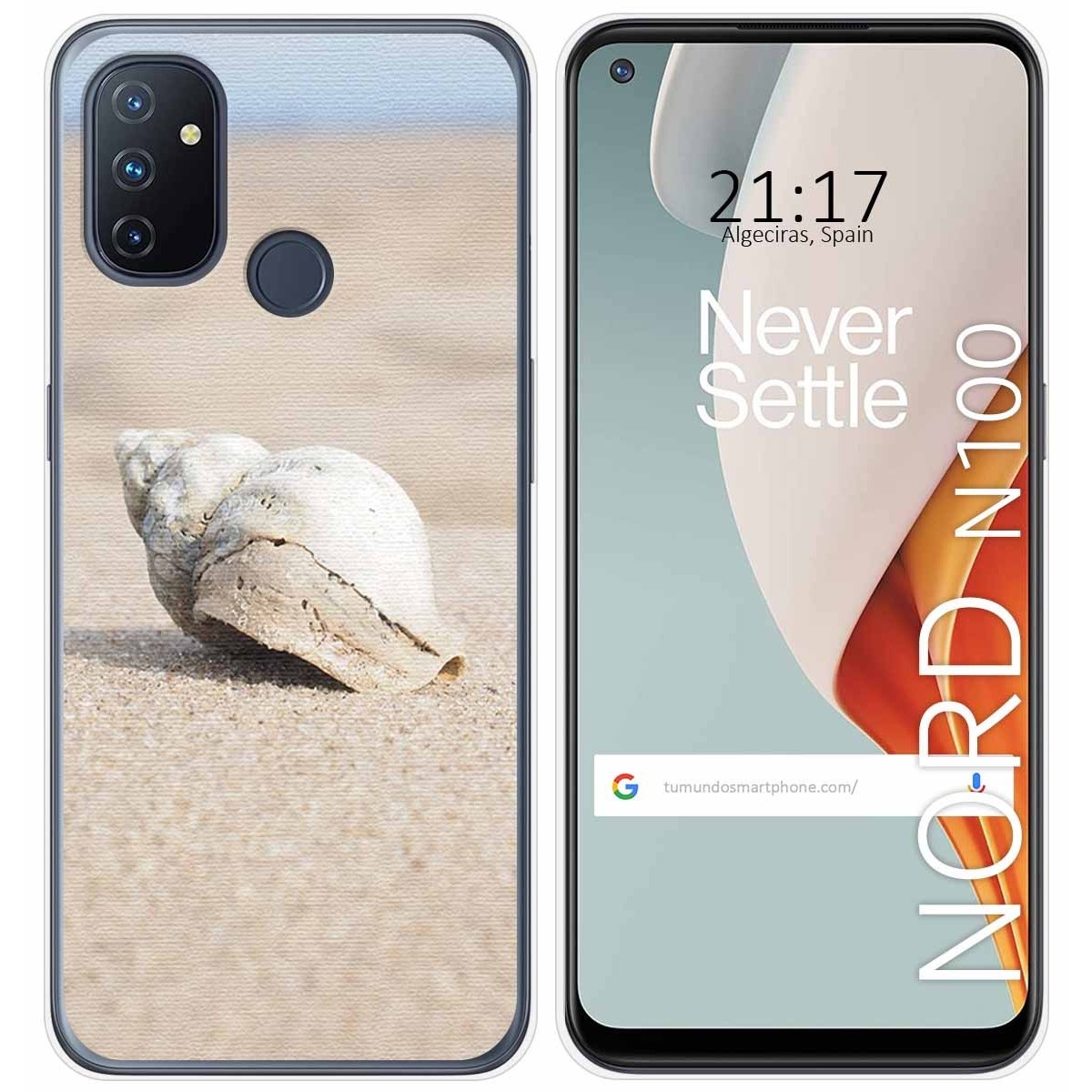 Funda Gel Tpu para Oneplus Nord N100 diseño Concha Dibujos