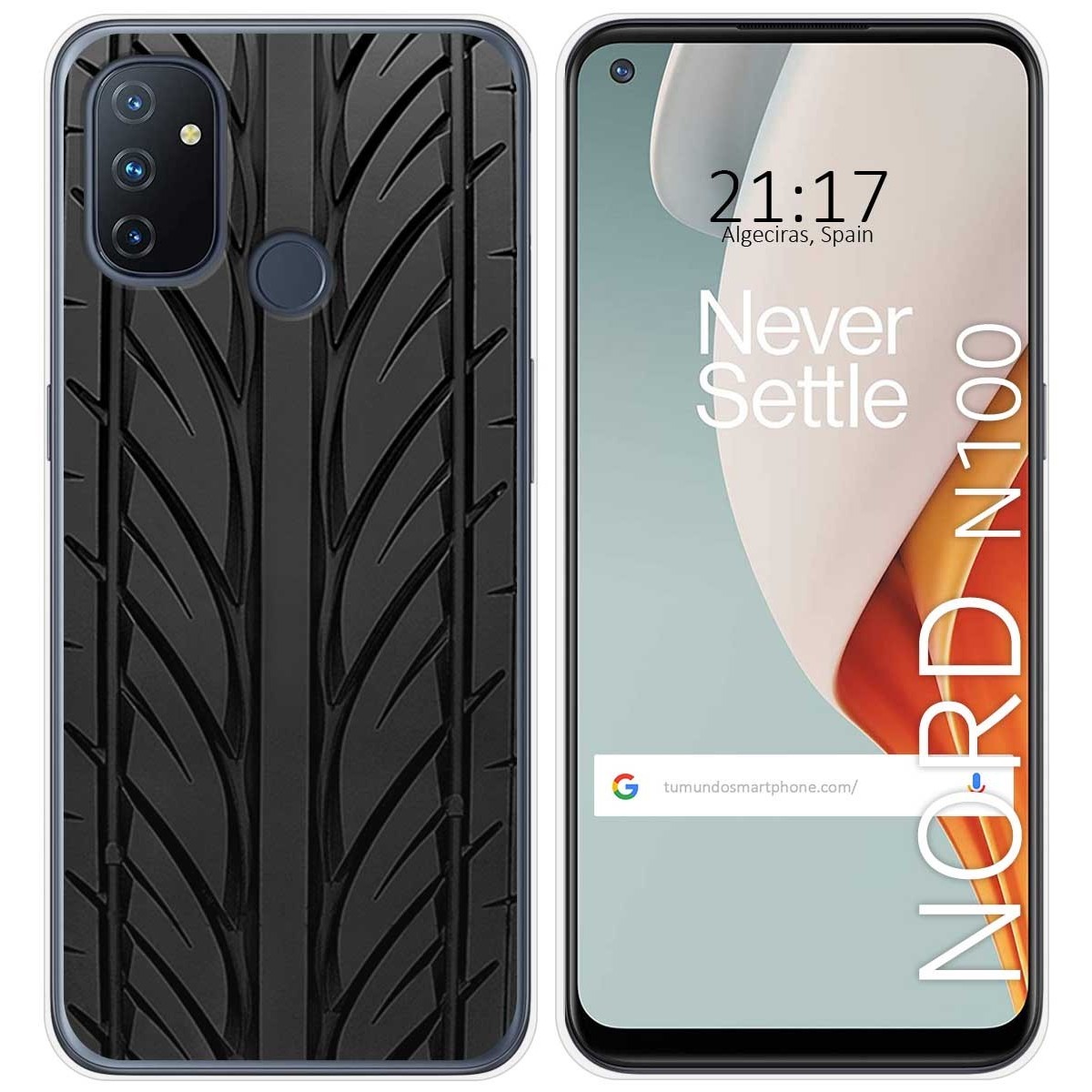 Funda Gel Tpu para Oneplus Nord N100 diseño Neumatico Dibujos