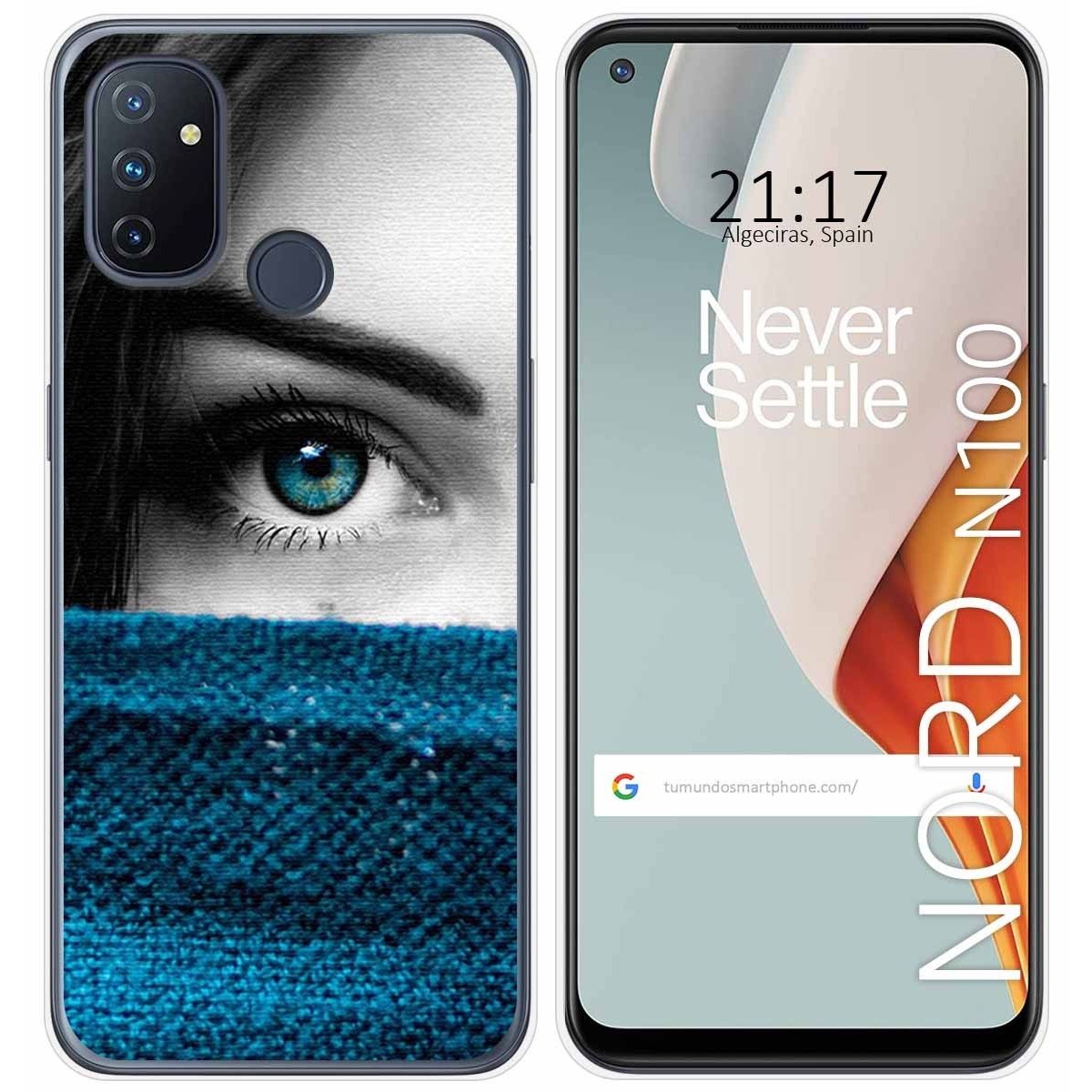 Funda Gel Tpu para Oneplus Nord N100 diseño Ojo Dibujos