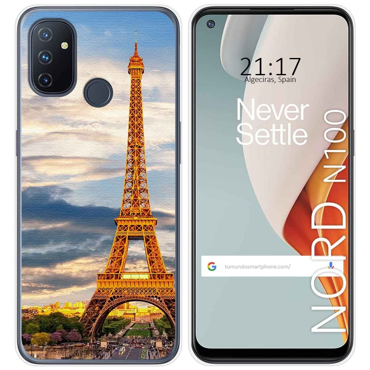 Funda Gel Tpu para Oneplus Nord N100 diseño Paris Dibujos