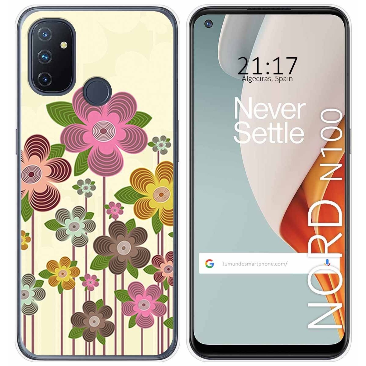 Funda Gel Tpu para Oneplus Nord N100 diseño Primavera En Flor Dibujos