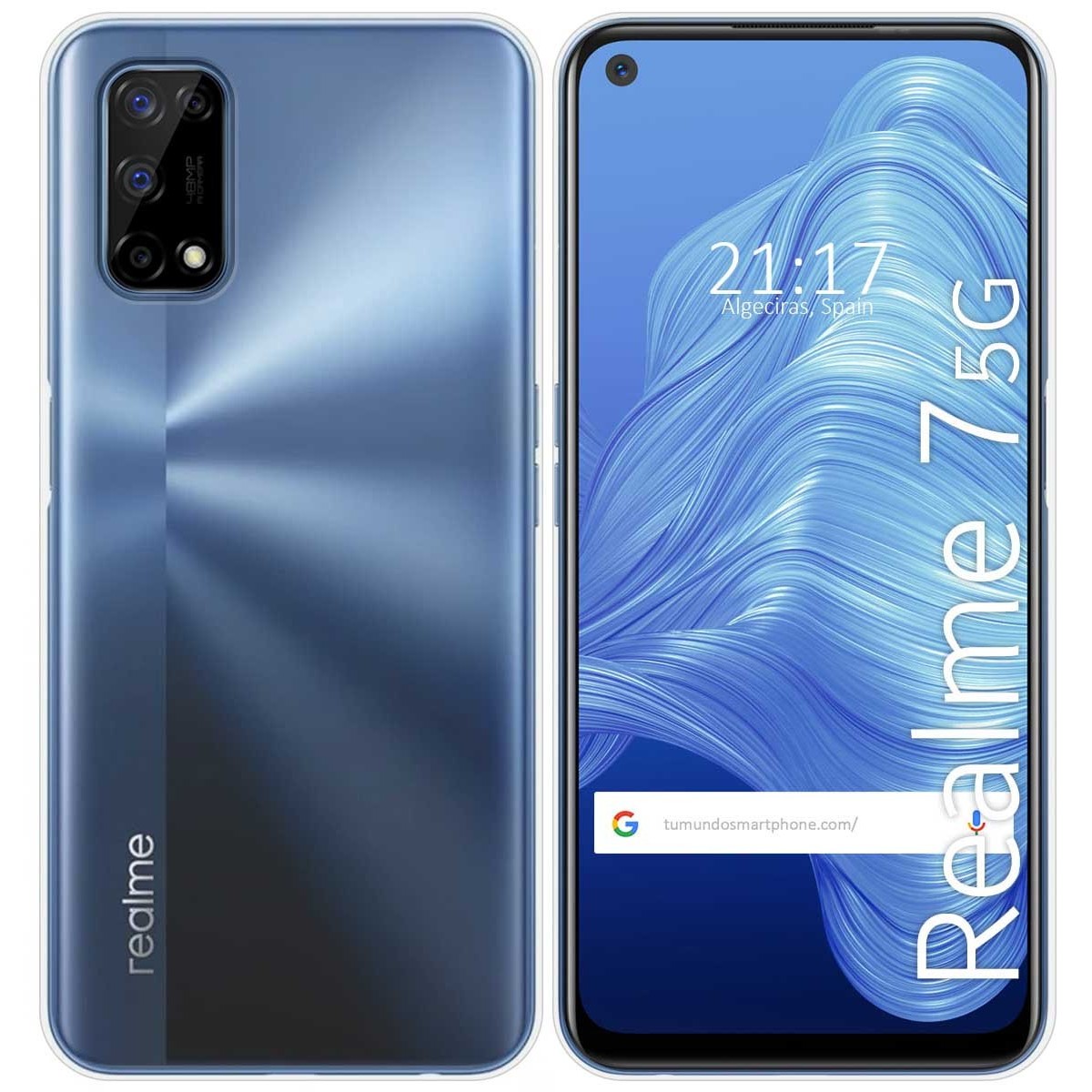 Funda Silicona Gel TPU Transparente para Realme 7 5G