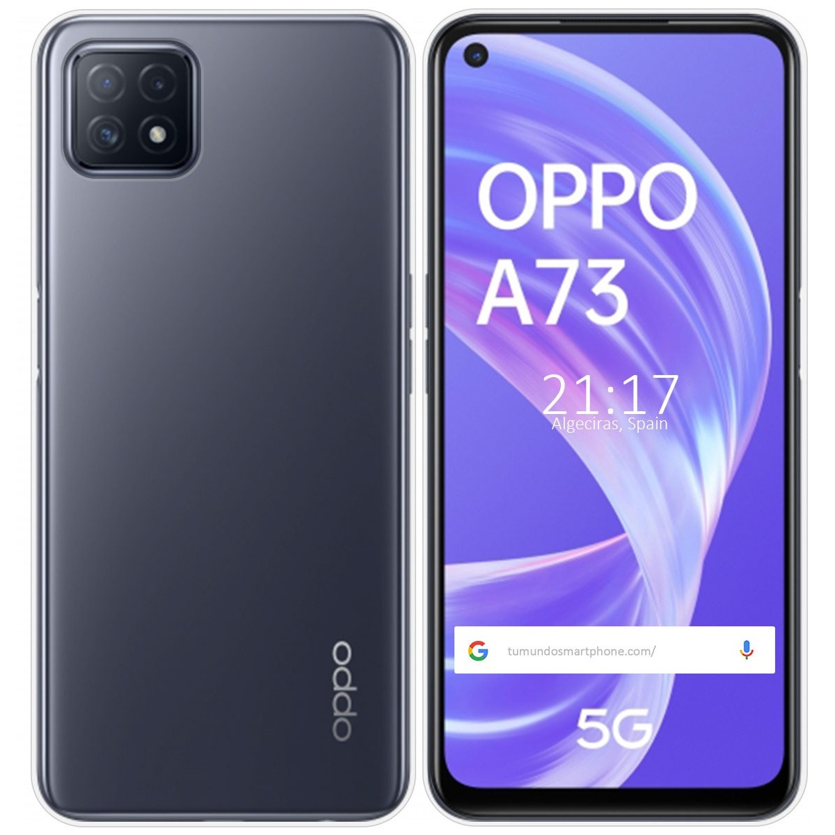 Funda Silicona Gel TPU Transparente para Oppo A73 5G