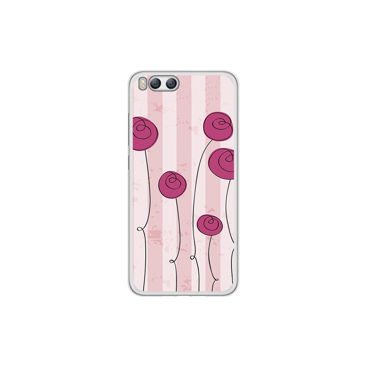 Funda Gel Tpu para Xiaomi Mi6 Diseño Flores Vintage Dibujos