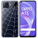 Funda Gel Transparente para Oppo A73 5G diseño Araña Dibujos