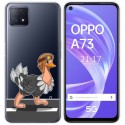 Funda Gel Transparente para Oppo A73 5G diseño Avestruz Dibujos