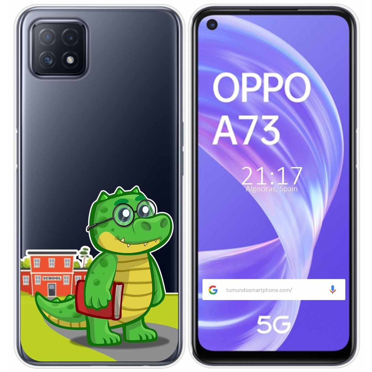 Funda Gel Transparente para Oppo A73 5G diseño Coco Dibujos