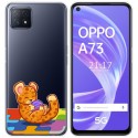 Funda Gel Transparente para Oppo A73 5G diseño Leopardo Dibujos