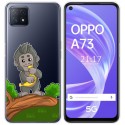Funda Gel Transparente para Oppo A73 5G diseño Mono Dibujos