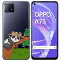 Funda Gel Transparente para Oppo A73 5G diseño Panda Dibujos