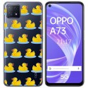 Funda Gel Transparente para Oppo A73 5G diseño Pato Dibujos