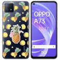 Funda Gel Transparente para Oppo A73 5G diseño Piña Dibujos