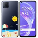Funda Gel Transparente para Oppo A73 5G diseño Playa Dibujos
