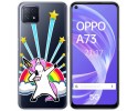 Funda Gel Transparente para Oppo A73 5G diseño Unicornio Dibujos
