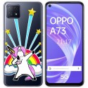 Funda Gel Transparente para Oppo A73 5G diseño Unicornio Dibujos