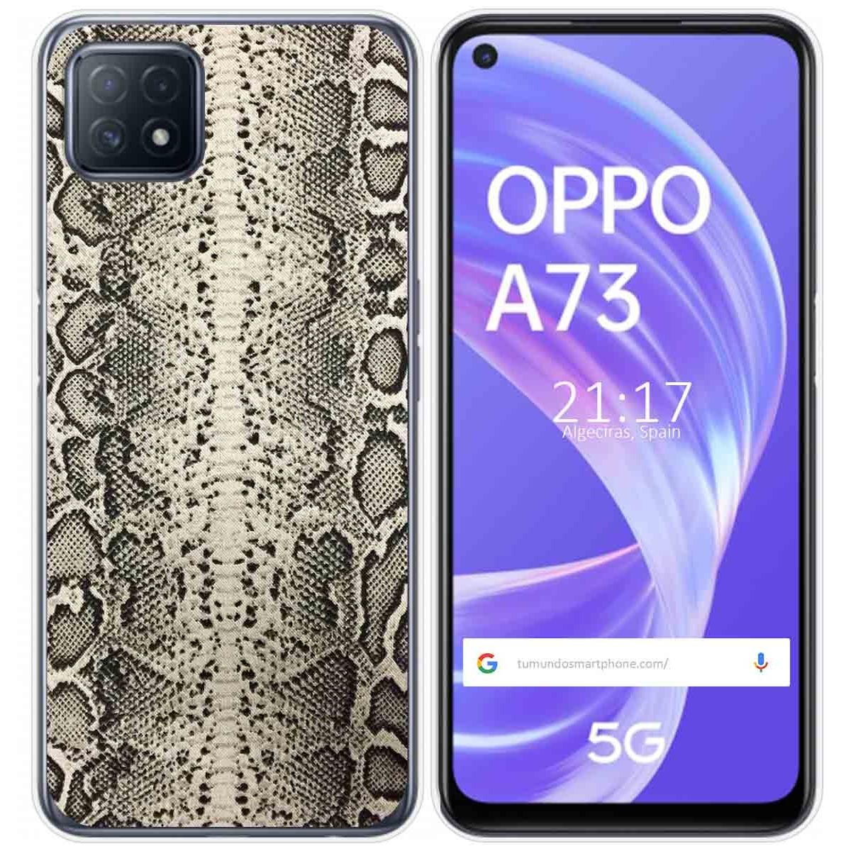Funda Gel Tpu para Oppo A73 5G diseño Animal 01 Dibujos