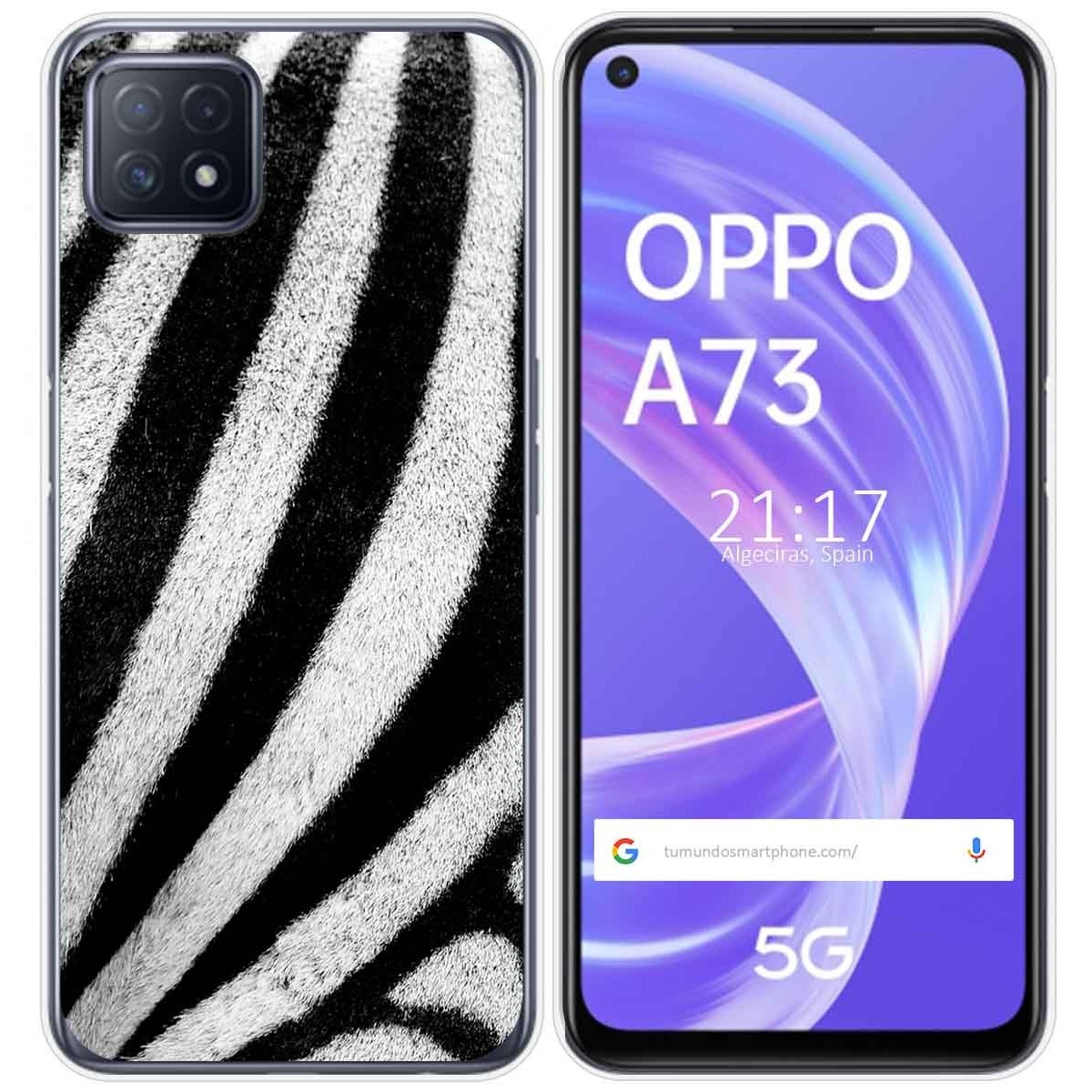 Funda Gel Tpu para Oppo A73 5G diseño Animal 02 Dibujos