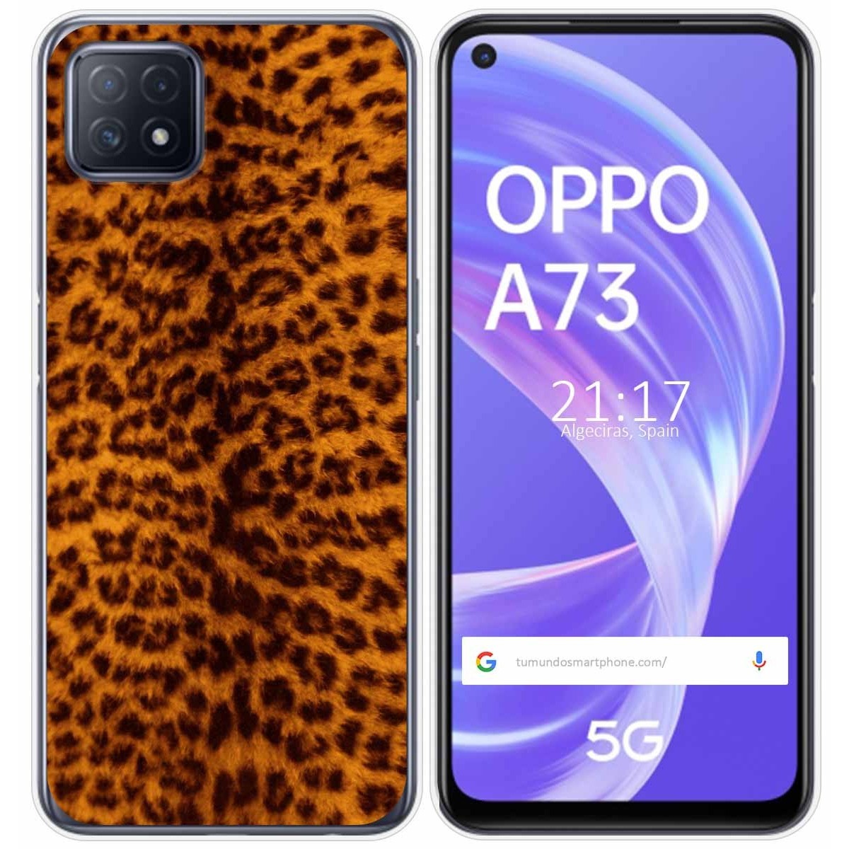 Funda Gel Tpu para Oppo A73 5G diseño Animal 03 Dibujos