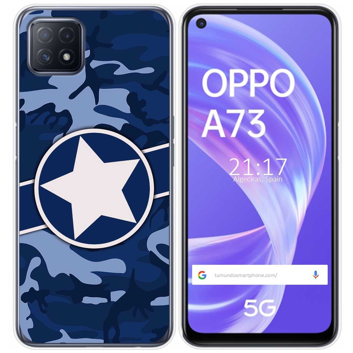 Funda Gel Tpu para Oppo A73 5G diseño Camuflaje 03 Dibujos