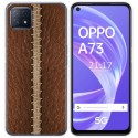 Funda Gel Tpu para Oppo A73 5G diseño Cuero 01 Dibujos