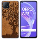 Funda Gel Tpu para Oppo A73 5G diseño Cuero 03 Dibujos