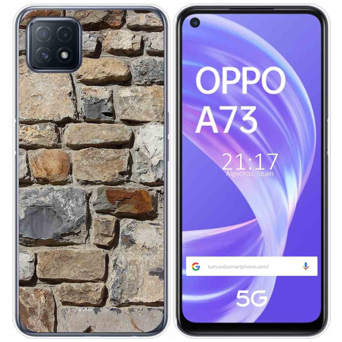 Funda Gel Tpu para Oppo A73 5G diseño Ladrillo 03 Dibujos