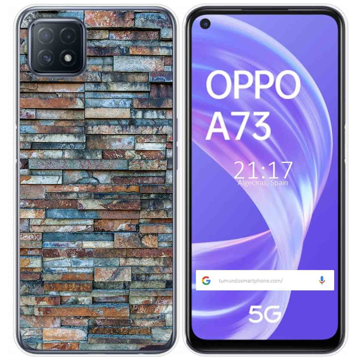 Funda Gel Tpu para Oppo A73 5G diseño Ladrillo 05 Dibujos
