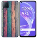 Funda Gel Tpu para Oppo A73 5G diseño Madera 10 Dibujos
