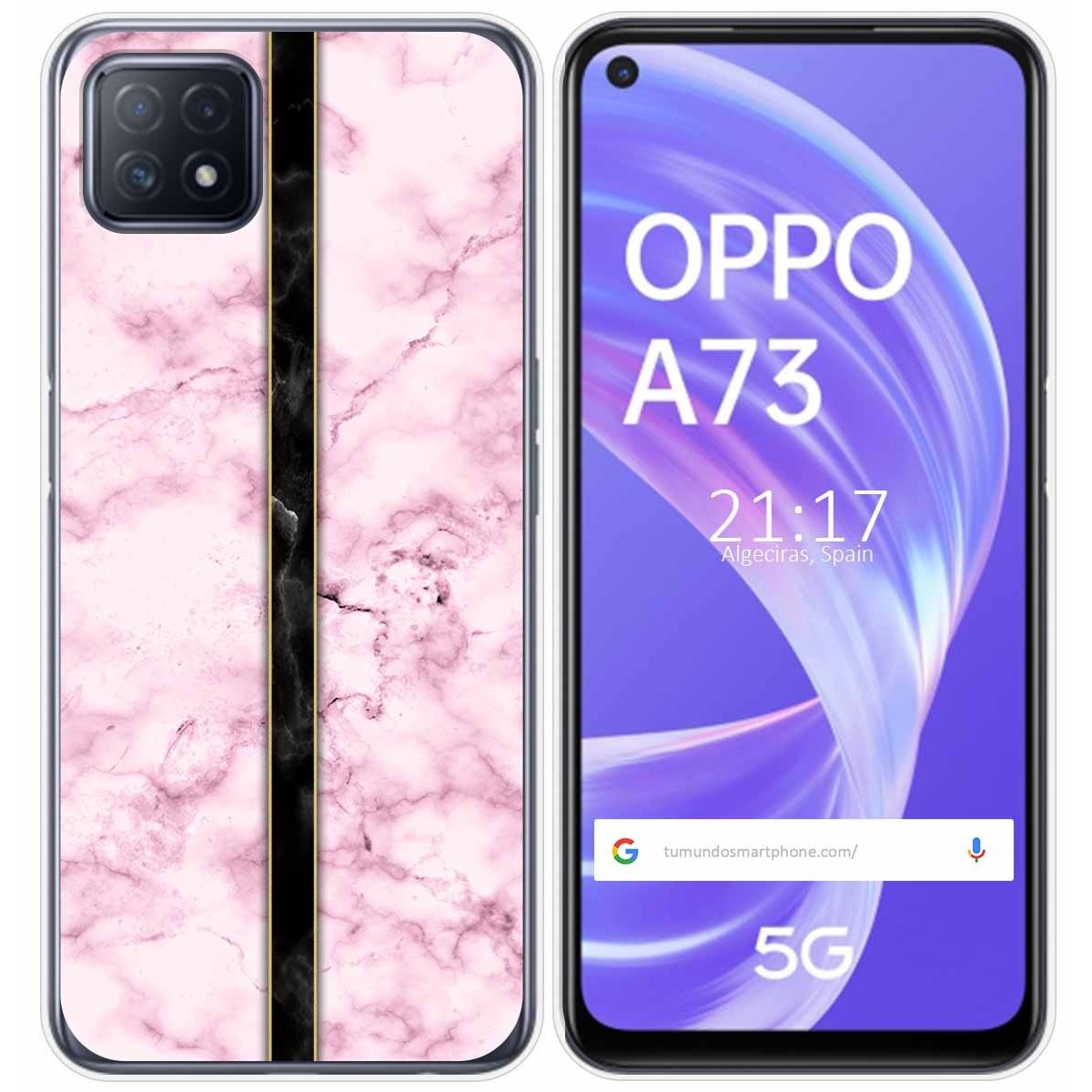 Funda Gel Tpu para Oppo A73 5G diseño Mármol 04 Dibujos
