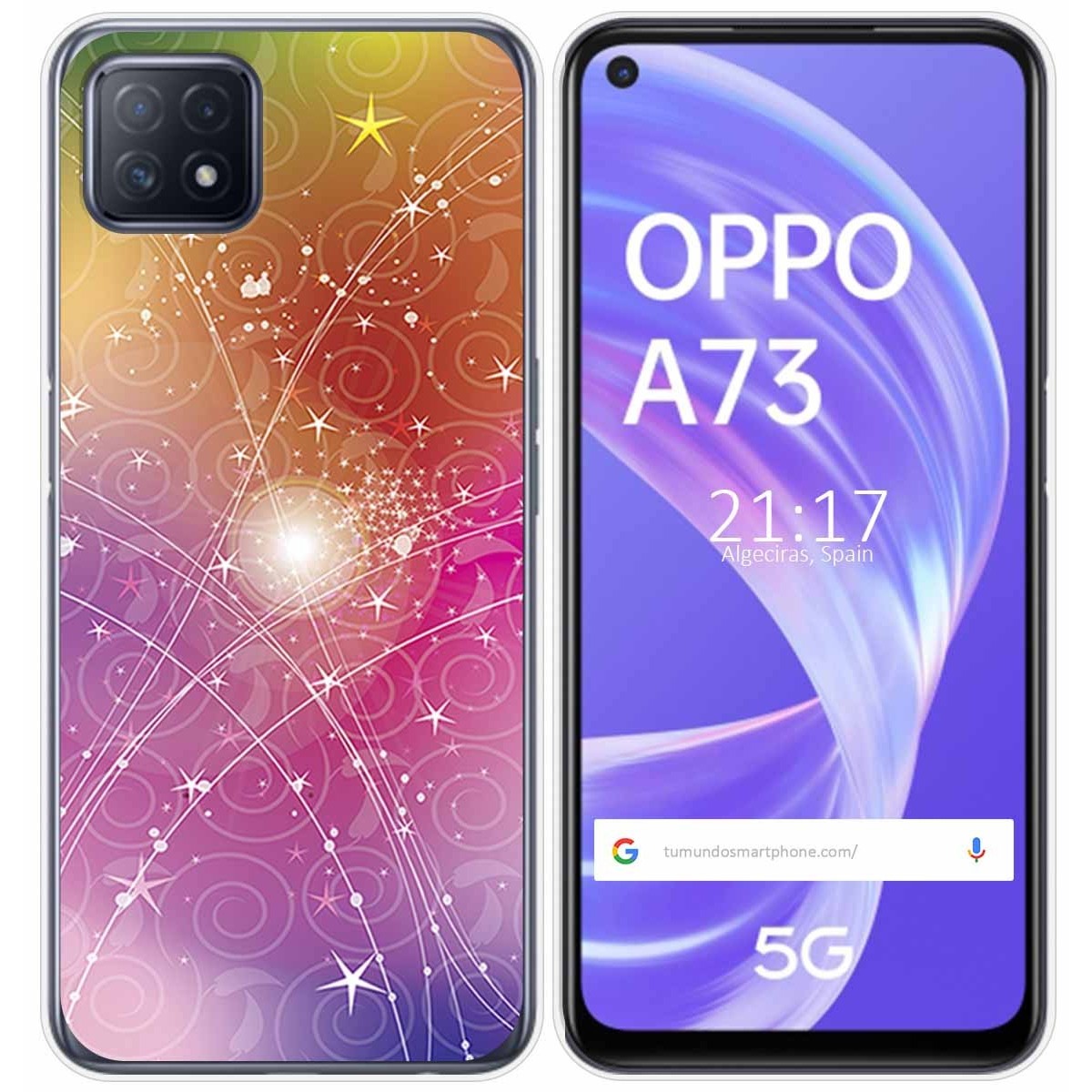 Funda Gel Tpu para Oppo A73 5G diseño Abstracto Dibujos