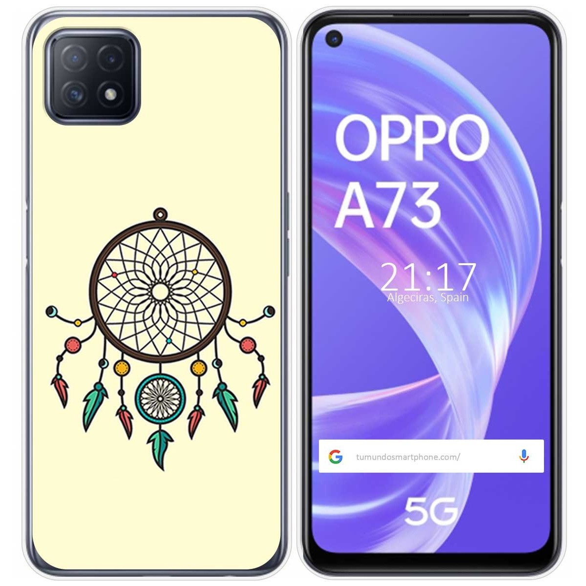 Funda Gel Tpu para Oppo A73 5G diseño Atrapasueños Dibujos