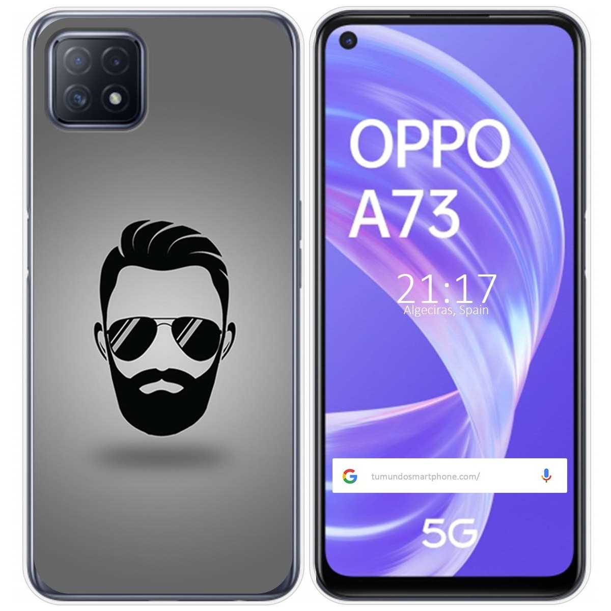 Funda Gel Tpu para Oppo A73 5G diseño Barba Dibujos
