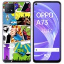 Funda Gel Tpu para Oppo A73 5G diseño Comic Dibujos