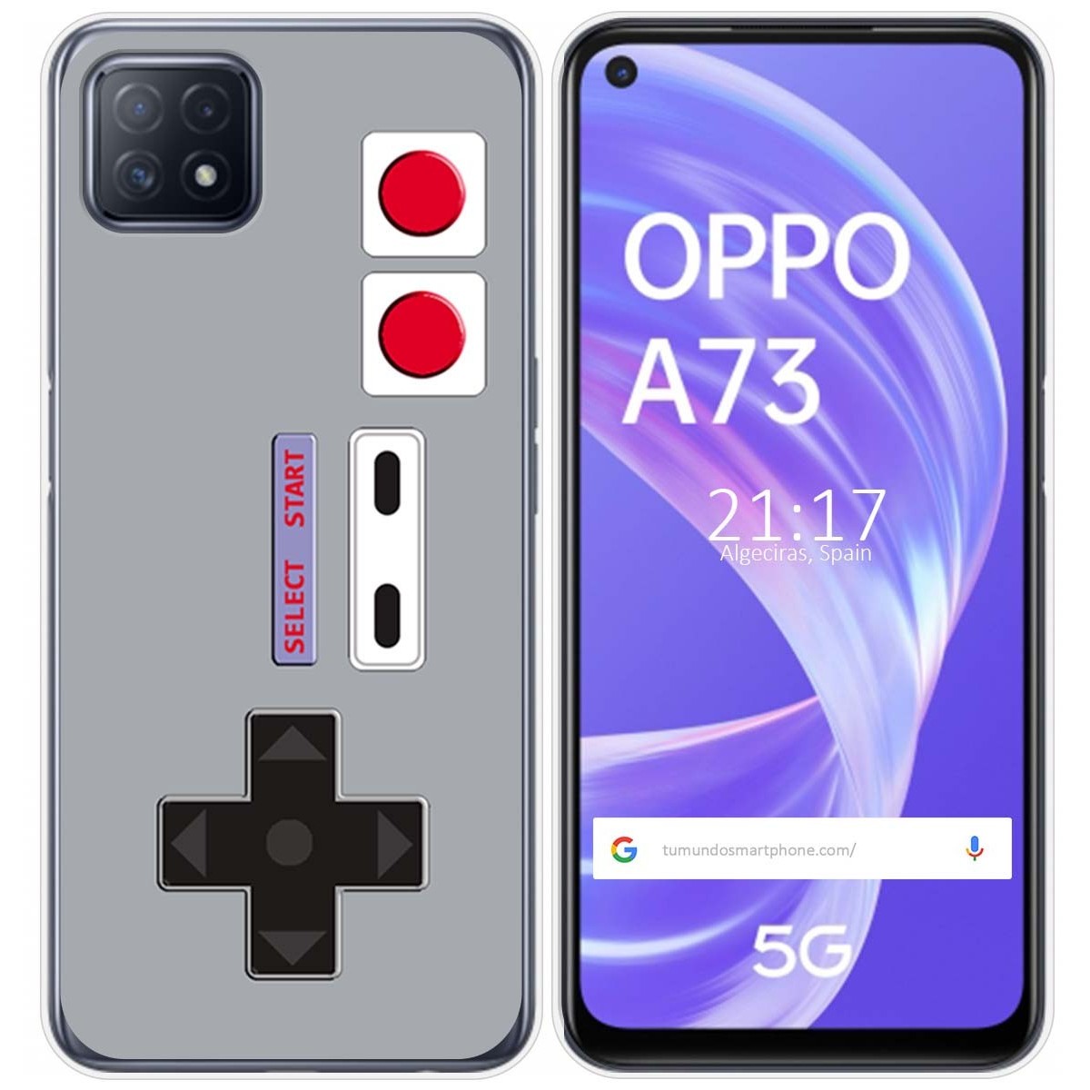Funda Gel Tpu para Oppo A73 5G diseño Consola Dibujos