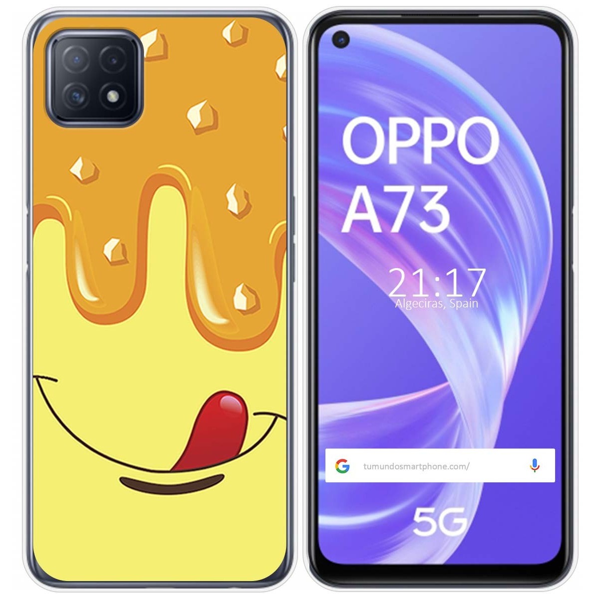 Funda Gel Tpu para Oppo A73 5G diseño Helado Vainilla Dibujos