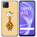 Funda Gel Tpu para Oppo A73 5G diseño Jirafa Dibujos