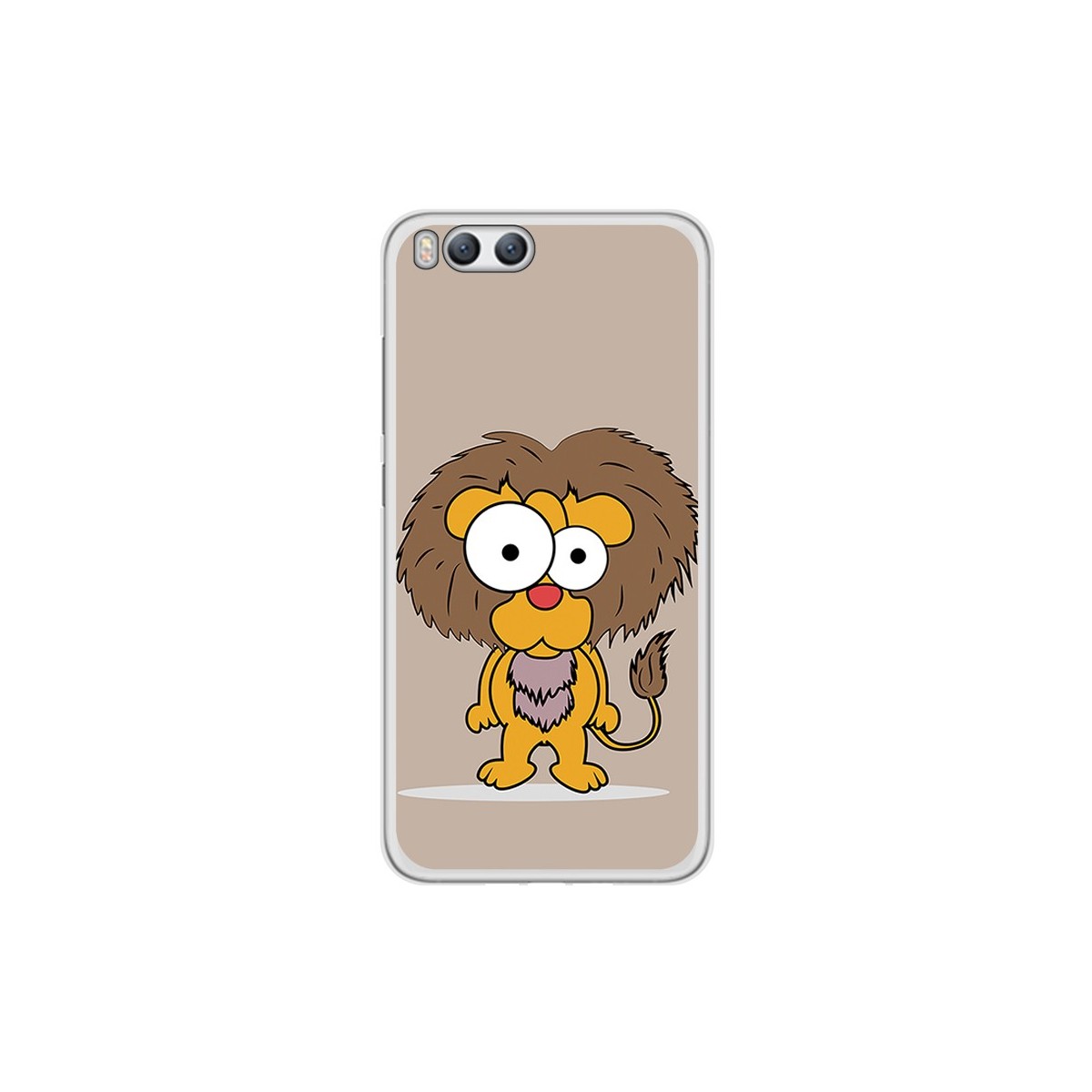 Funda Gel Tpu para Xiaomi Mi6 Diseño Leon Dibujos