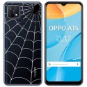 Funda Gel Transparente para Oppo A15 diseño Araña Dibujos