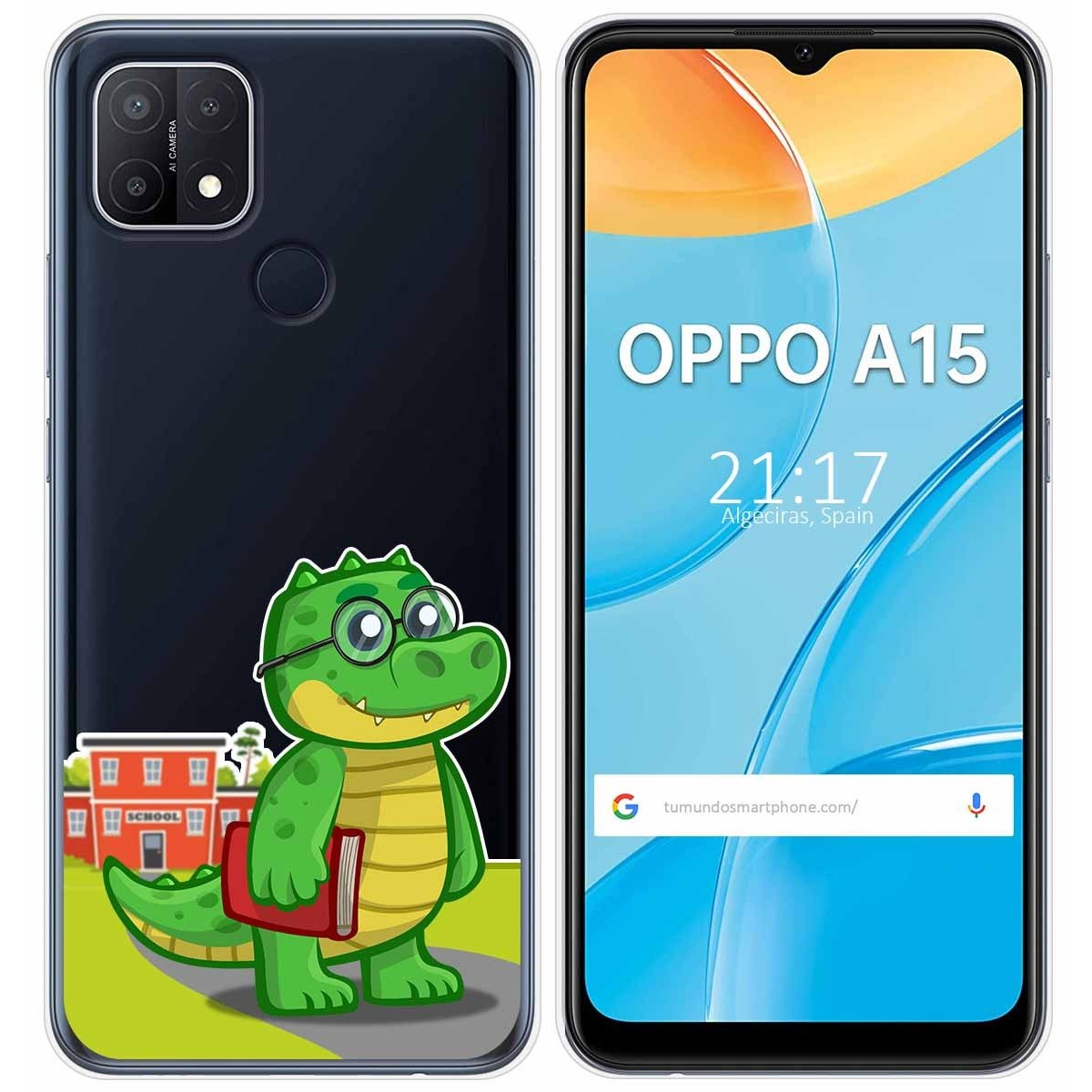 Funda Gel Transparente para Oppo A15 diseño Coco Dibujos