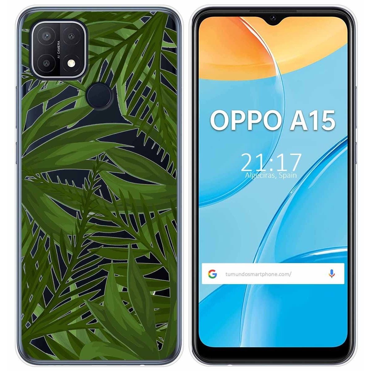 Funda Gel Transparente para Oppo A15 diseño Jungla Dibujos