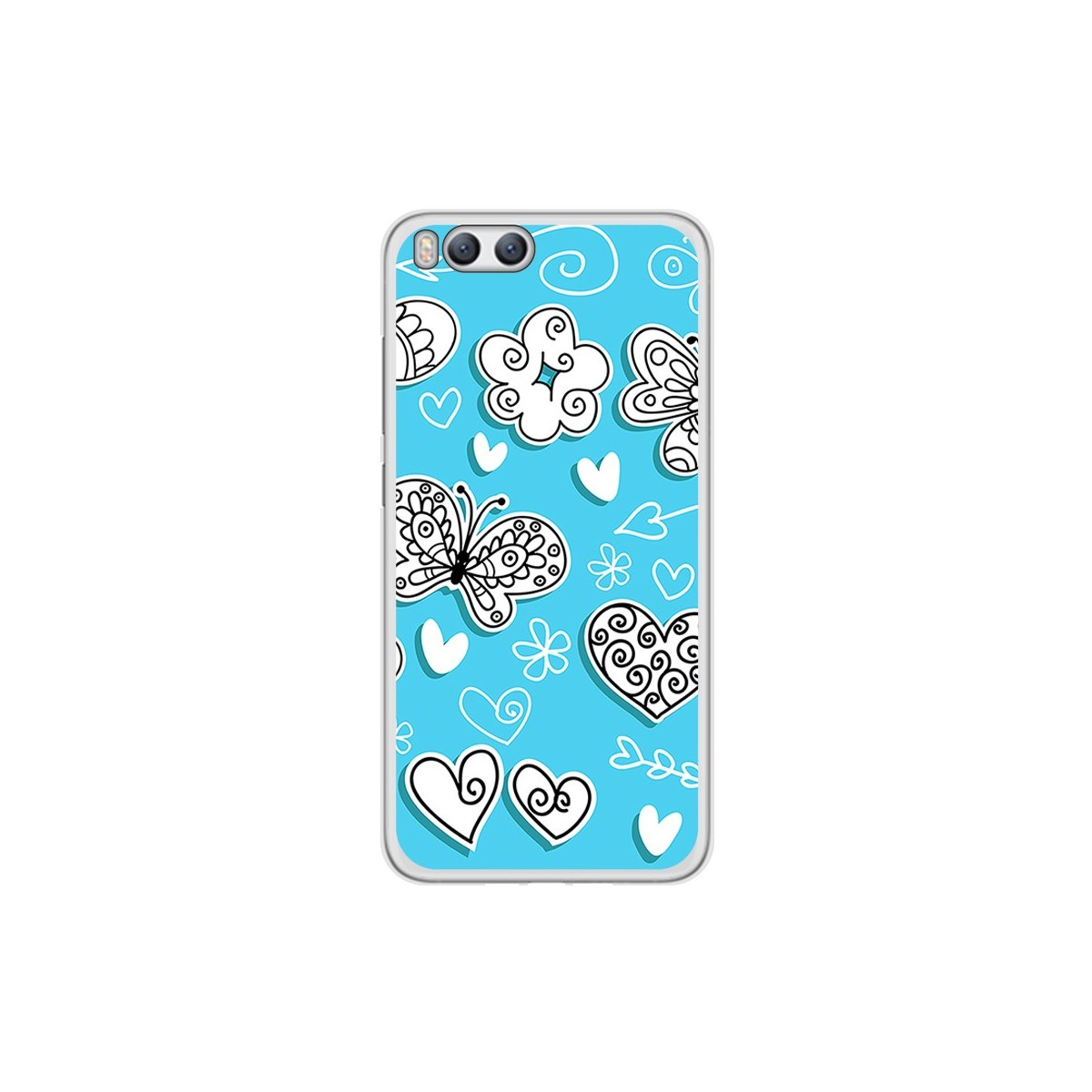 Funda Gel Tpu para Xiaomi Mi6 Diseño Mariposas Dibujos