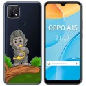 Funda Gel Transparente para Oppo A15 diseño Mono Dibujos