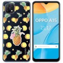 Funda Gel Transparente para Oppo A15 diseño Piña Dibujos