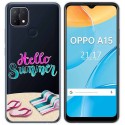 Funda Gel Transparente para Oppo A15 diseño Summer Dibujos