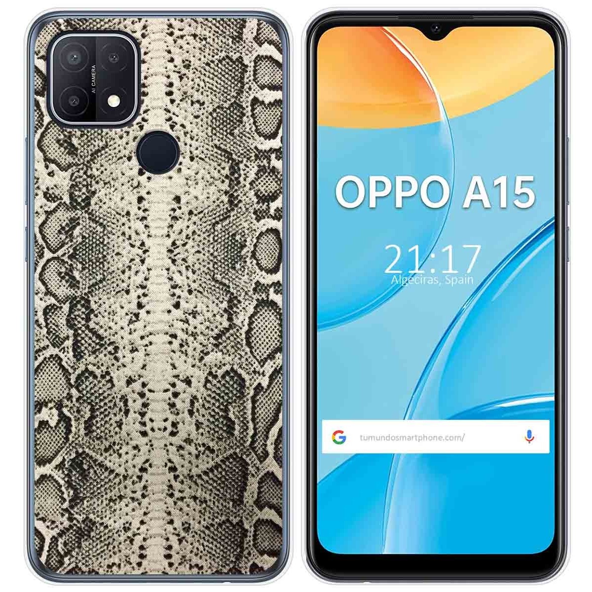 Funda Gel Tpu para Oppo A15 diseño Animal 01 Dibujos