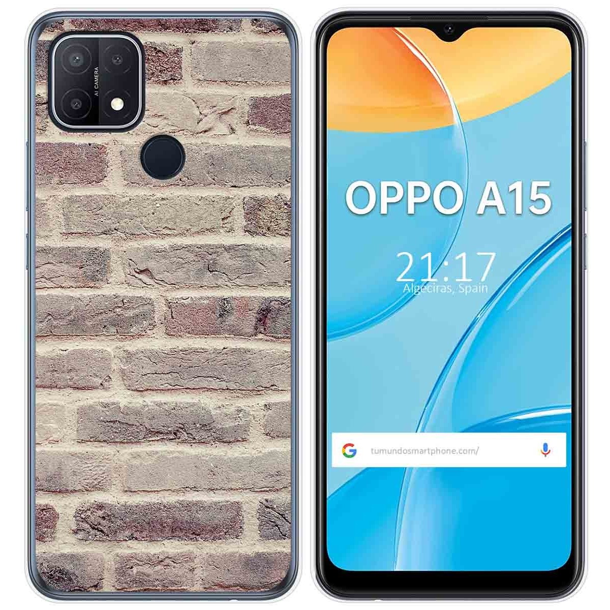 Funda Gel Tpu para Oppo A15 diseño Ladrillo 01 Dibujos