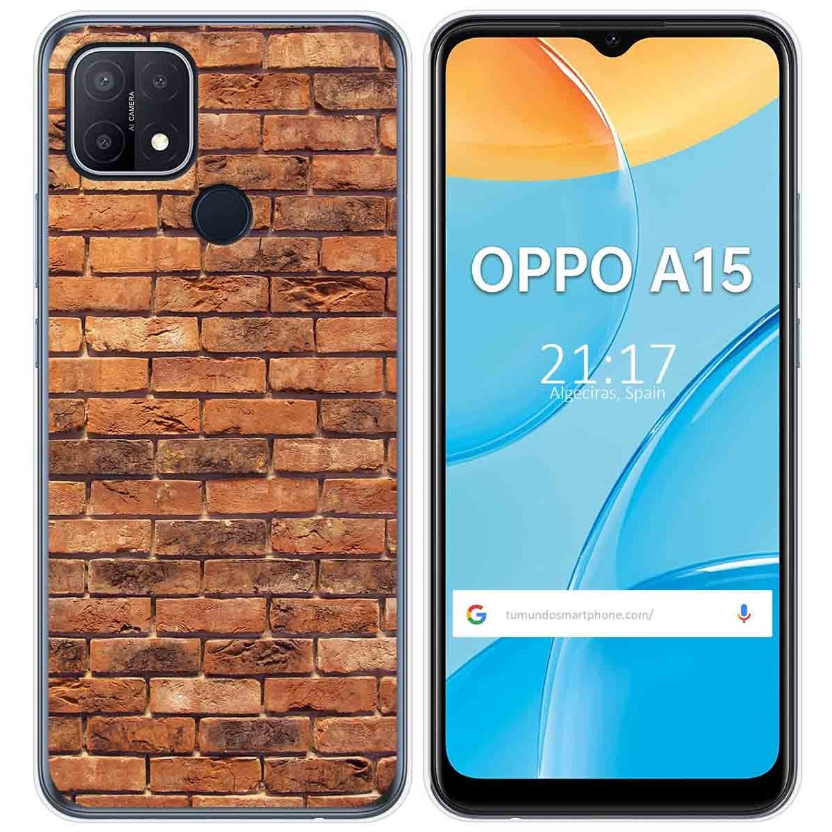 Funda Gel Tpu para Oppo A15 diseño Ladrillo 04 Dibujos