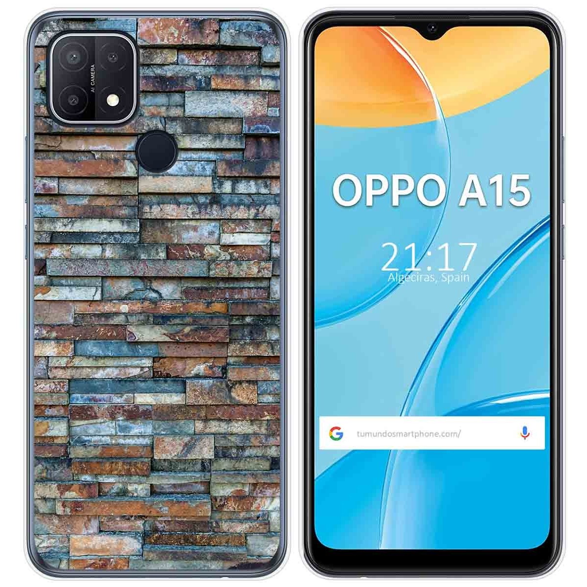 Funda Gel Tpu para Oppo A15 diseño Ladrillo 05 Dibujos