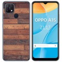 Funda Gel Tpu para Oppo A15 diseño Madera 03 Dibujos